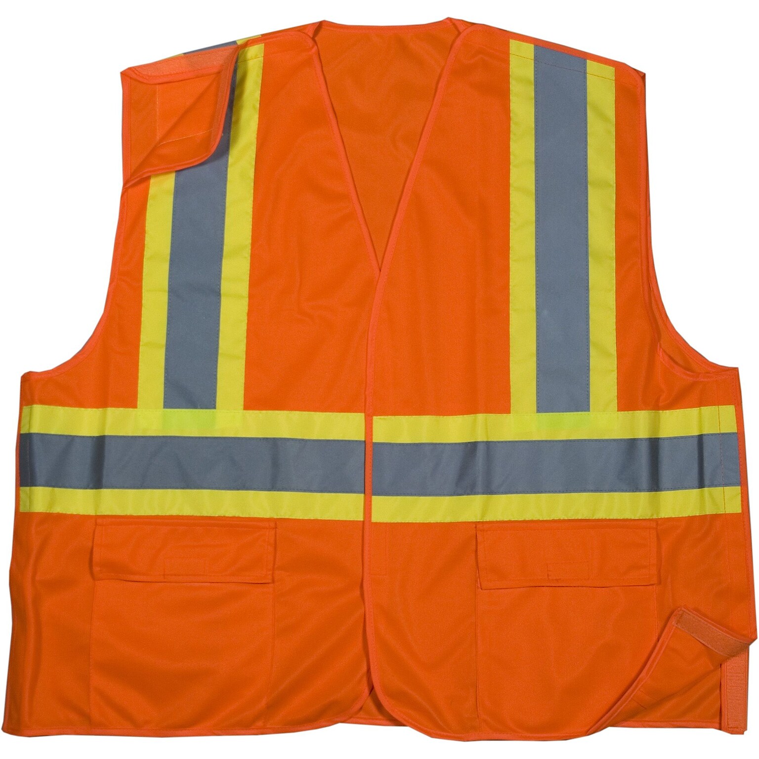 Mutual Industries MiViz High Visibility Sleeveless Safety Vest, ANSI Class R3, Orange, 2XL (16389-0-5)