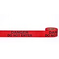 Mutual Industries Danger Do Not Enter Repulpable Barricade Tape, 3 x 45 yds., Red, 20/Box