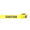 Mutual Industries Caution Repulpable Barricade Tape, 3 x 45 yds., Yellow, 20/Box