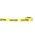 Mutual Industries Caution Repulpable Barricade Tape, 2 x 45 yds., Yellow, 30/Box