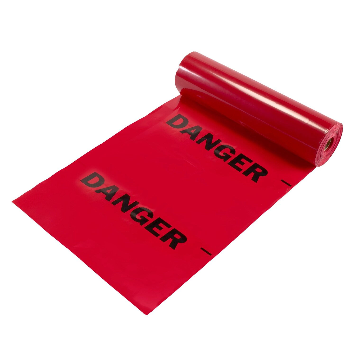 Mutual Industries Danger Printed Tear-Off Safety Flag, 12 x 12 x 1500, Red