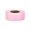 Mutual Industries Ultra Standard Flagging Tape, 1 3/16 x 100 yds., Pink, 12/Box