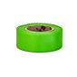 Mutual Industries Ultra Glo Flagging Tape, 4" x 15", Lime, 12/Box
