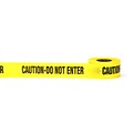 Mutual Industries CAUTION DO NOT ENTER Barricade Tape, 3 x 1000, Yellow, 10/Box