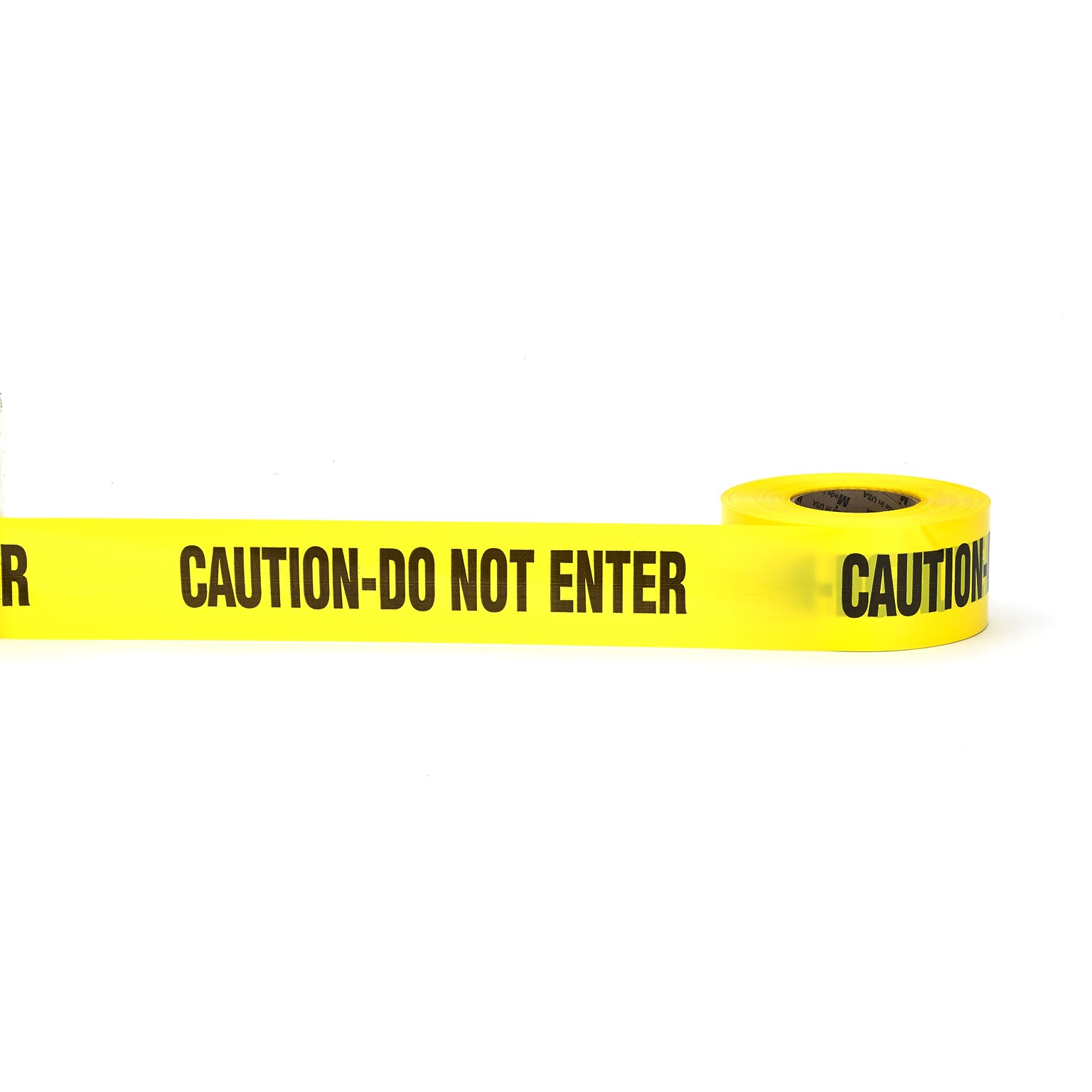 Mutual Industries CAUTION DO NOT ENTER Barricade Tape, 3 x 300, Yellow, 16/Box (17779-25-0300)