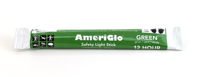 Cyalume® 12 Hour Safety Light Stick, 6, Green, 10/Box