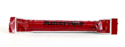 Cyalume® 12 Hour Safety Light Stick, 6, Red, 10/Box