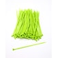 Mutual Industries Nylon Locking Ties, 7', Neon Green, 100/Pack