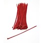 Mutual Industries Nylon Locking Ties, 11', Red, 100/Pack
