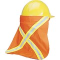 Mutual Industries Kromer Nape Protector With Reflective Stripes, Orange, 13 1/2 x 13, 12/Pack
