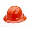 Mutual Industries Ratchet Suspension Full Brim Hard Hat, Orange (50210-45)