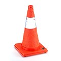 Mutual Industries Collapsible 18H Nylon Traffic Cone, Orange (17714-1-18)