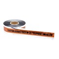 Mutual Industries Telephone/Fiberoptic Underground Detectable Tape, 3 x 1000, Orange
