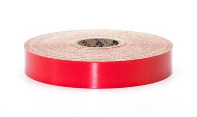 Mutual Industries Pressure Sensitive Retro Reflective Tape, 1 x 50 yds., Red