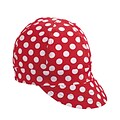 Mutual Industries Kromer A32 Dot Style Hard Bill Cap, Red/White, One Size