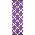Safavieh Zoey Cambridge Wool Pile Area Rug, Purple/Ivory, 2 6 x 8
