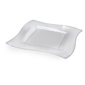 Fineline Settings Wavetrends 110-CL Dinner Plate, Clear