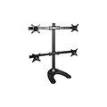 Siig® Up To 22 lbs. Quad Monitor Desk Stand; Black