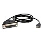 StarTech ICUSB1284D25 Parallel Printer Adapter Cable, 6'(L)