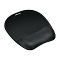 Fellowes® 9 1/4(D) Memory Foam Mousepad/Wrist Rest; Black