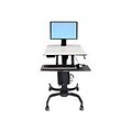 Ergotron® WorkFit-C Single LD Sit-Stand Workstation; Fits Up to 24 Display