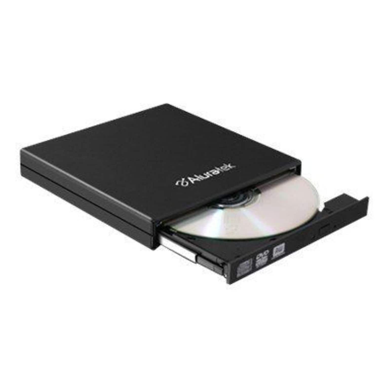 Aluratek AEOD100F USB 2.0 External Slim Multi-Format 8X DVD Reader/Writer