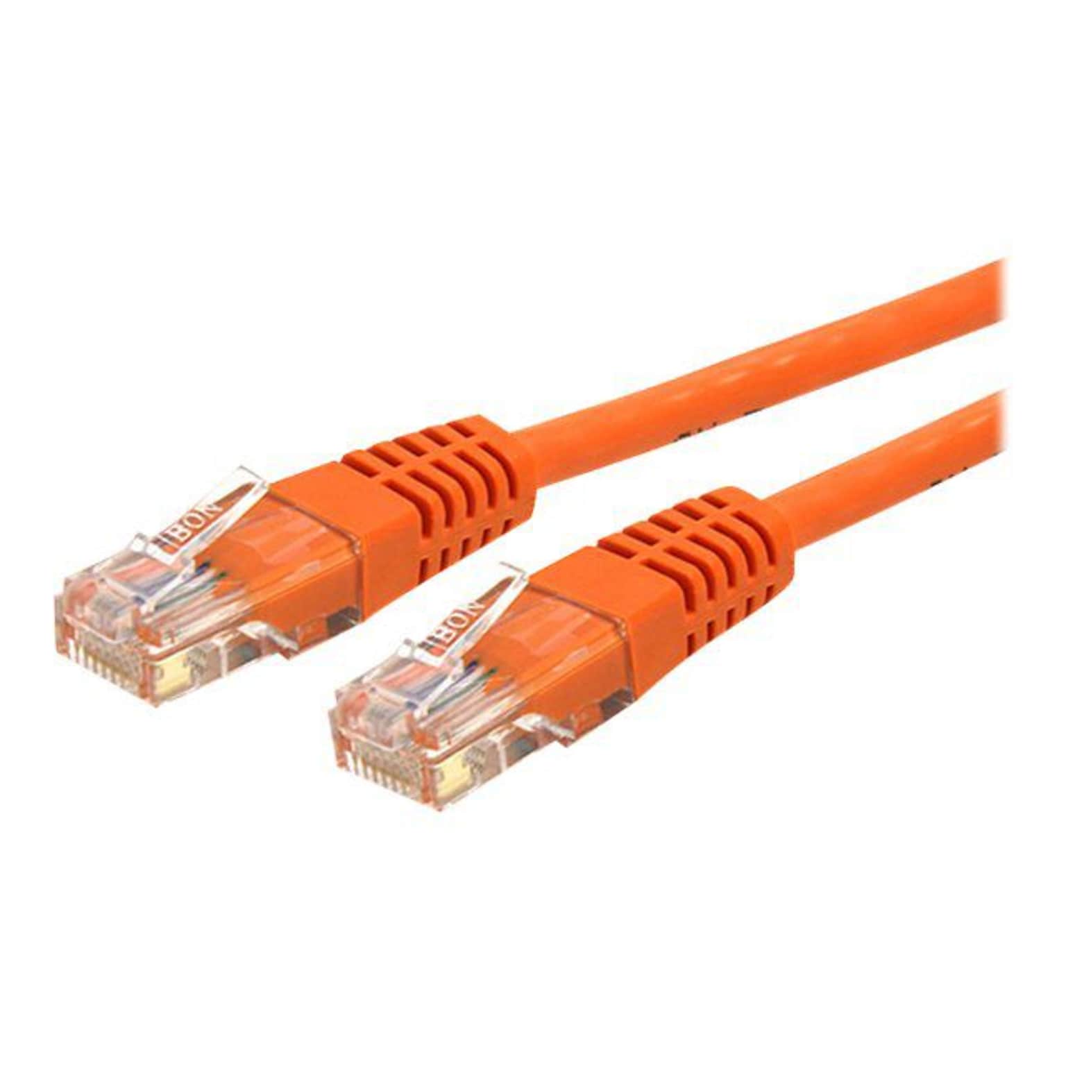 StarTech® 20 Cat 6 Molded RJ-45 Male/Male Patch Cable; Orange