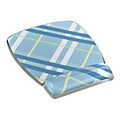 3M™ MW308 Fun Design Rubber Base Mouse Pad For Keyboard; Plaid Blue