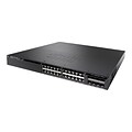 Cisco™ Catalyst C3650 24 Port Gigabit Ethernet Rack Mountable Switch; Black