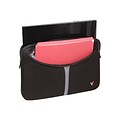 V7® CSP1-9N 16 Notebook Professional Sleeve; Black/Red Accents