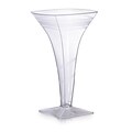 Fineline Settings Wavetrends 1209 Wavey Square Martini Glass, Clear