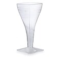 Fineline Settings Wavetrends 1208 Wavey Square Wine Glass, Clear