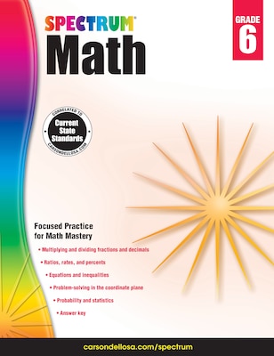 Spectrum Math Workbook (Grade 6)