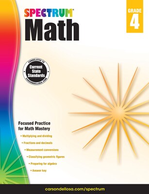 Spectrum Math Workbook (Grade 4)