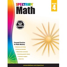 Spectrum Math Workbook (Grade 4)