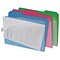 Find It® Letter Clear View Interior File Folder, Assorted, 6/Pack