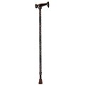 Nova Medical Products Aluminum T Handle Cane; Brown with Black Spots
