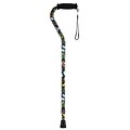 Nova Medical Products 39 Aluminum Cane with Offset Handle; Green & Black