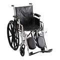 Nova Medical Products Wheelchair with Detachable Arms and Elevating Legrests