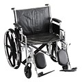 Nova Medical Products Steel Wheelchair with Detachable Desk Arms and Elevating Legrests 22