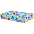 12.2x 3x17.8 GPP Gift Shipping Box, Classic Line, Colorful Balloons, 48/Pack