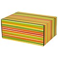 6.2X 3.7X9.5 GPP Gift Shipping Box, Classic Line, Bright Stripes, 48/Pack