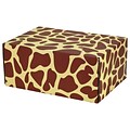 8.8X 5.5X12.2 GPP Gift Shipping Box, Classic Line, Giraffe Print, 48/Pack