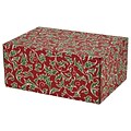 8.8X 5.5X12.2 GPP Gift Shipping Box, Holiday Line, Christmas Holly, 12/Pack