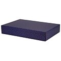 12.2x 3x17.8 GPP Gift Shipping Box, Holiday Line, Gold Stars on Blue, 12/Pack