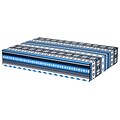 12.2x 3x17.8 GPP Gift Shipping Box, Lisa Line, Nordic Blue, 48/Pack