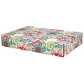 12.2x 3x17.8 GPP Gift Shipping Box, Lisa Line, Floral Fun, 24/Pack