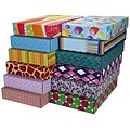 12.2x 3x17.8 GPP Gift Shipping Box, Classic Line, Assorted Styles, 12/Pack