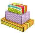 Assorted Size GPP Gift Shipping Box, Classic Line, Assorted Styles, 24/Pack