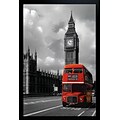 Diamond Decor London - Red Bus Framed Poster